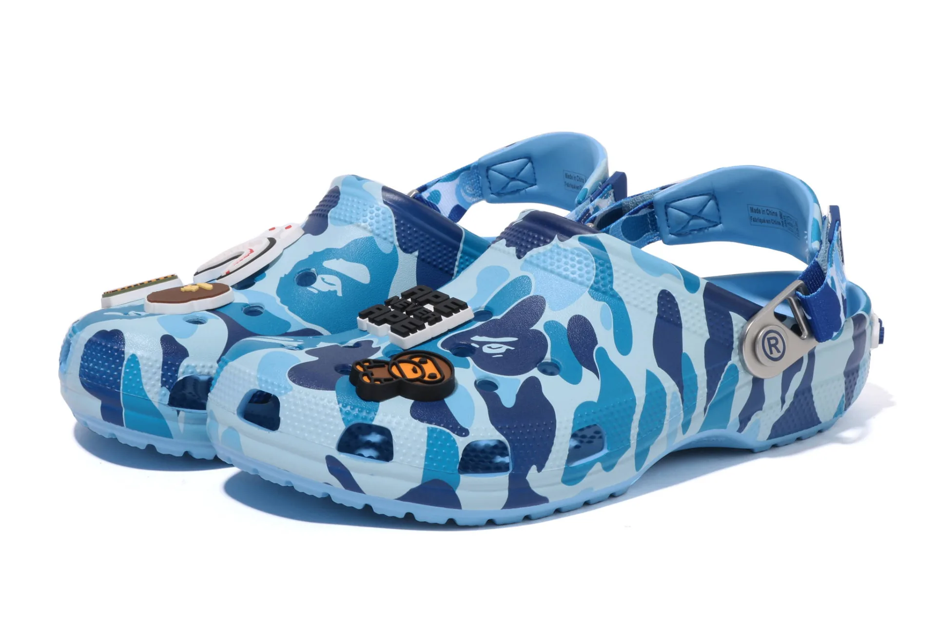 Zueco Crocs BAPE X Classic Clog 'ABC Camo-Blue'